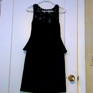Black dress with lace top